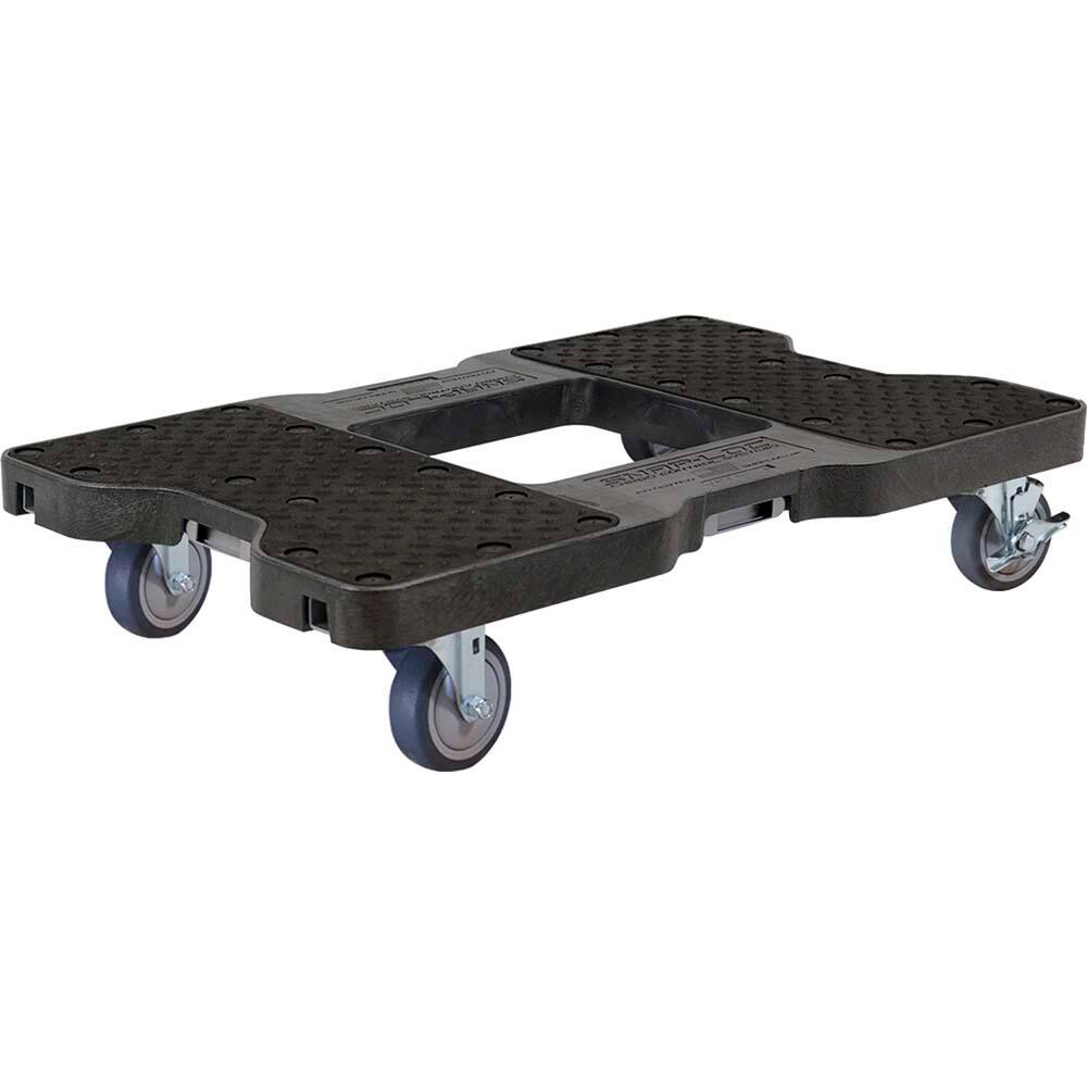 Snap-Loc - Dollies; Load Capacity (Lb.): 1200.000 ; Material: HDPE ; Length: 32 (Inch); Width (Inch): 20-1/2 ; Wheel Diameter (Decimal Inch): 4.0000 ; Height (Inch): 7 - Exact Tool & Supply