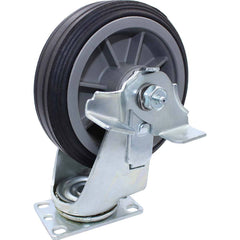 Snap-Loc - Specialty Casters; Type: Caster ; Style: Swivel w/Brake ; Mount: Stem ; Load Capacity (Lb.): 375.000 ; Wheel Diameter: 6 (Inch); Wheel Width: 1-1/4 (Inch) - Exact Tool & Supply