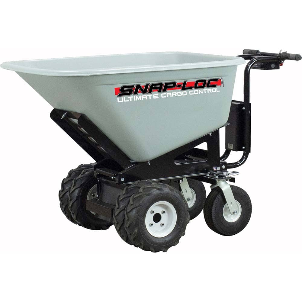 Snap-Loc - Hoppers & Basket Trucks; Type: Electric Cart ; Load Capacity (Lb.): 750.000 ; Width (Inch): 34 ; Length (Inch): 68 ; Height (Inch): 38 ; Material: Steel; Rubber - Exact Tool & Supply