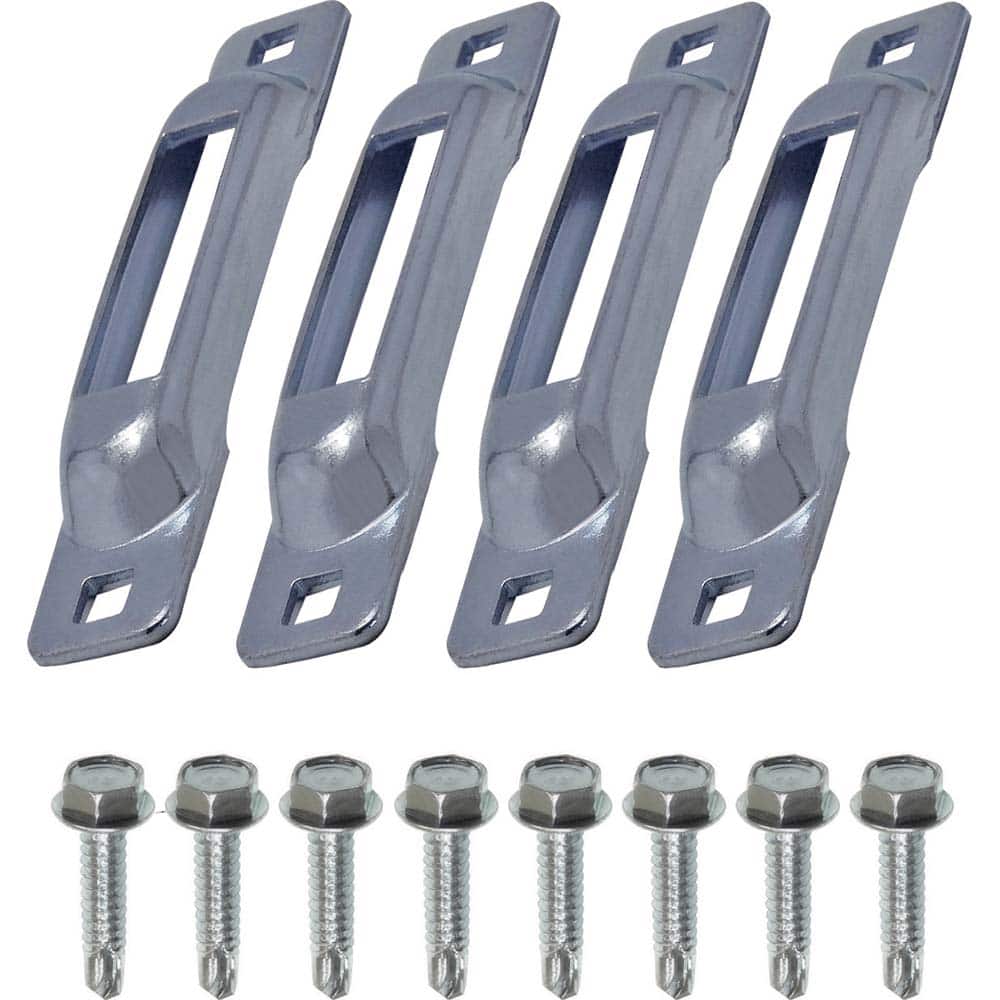 Snap-Loc - Anchors, Grips & Straps; Type: E-Track Anchor w/Self-Drilling Screws ; Temporary or Permanent: Temporary ; Sling Connection Type: None ; Material: Steel ; Capacity (Lb.): 3000 ; Anchor Length (Inch): 6 - Exact Tool & Supply