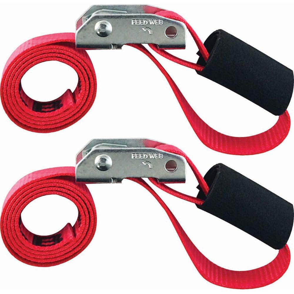 Snap-Loc - Slings & Tiedowns (Load-Rated); Type: Tie Down ; Length (Feet): 3 ; Width (Inch): 1 ; Basket Capacity (Lb.): 1500 ; Load Capacity (Lb.): 500.000 ; Material: Polyester; Steel - Exact Tool & Supply