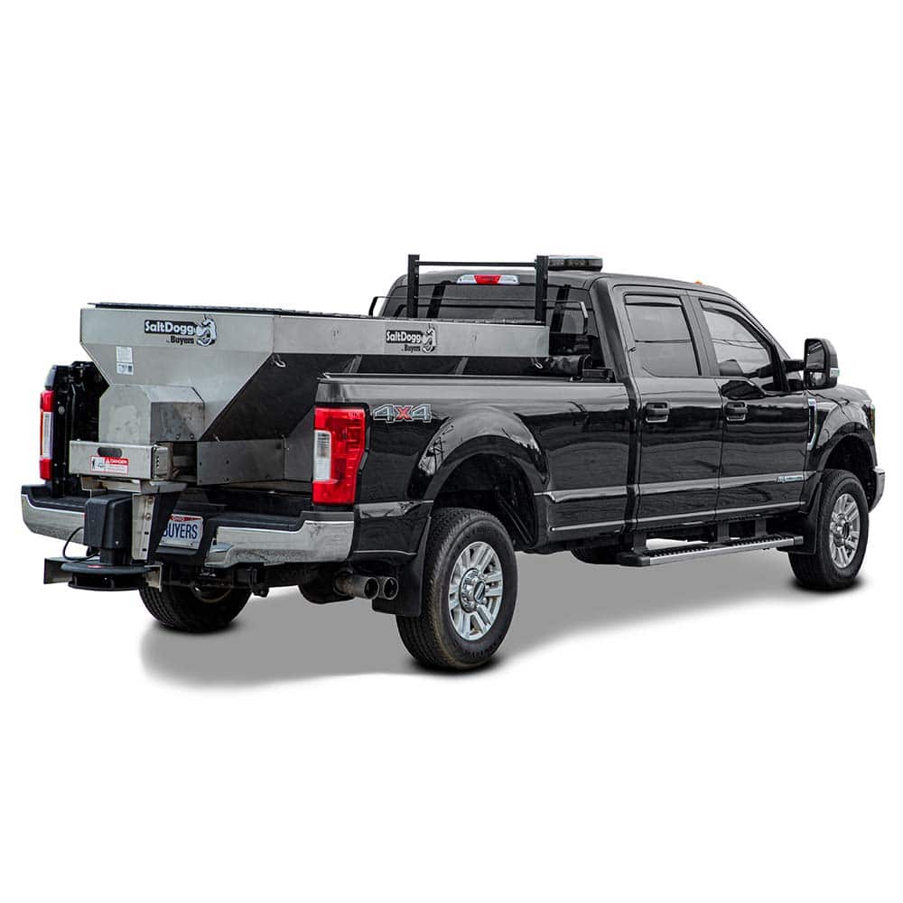 Buyers Products - Landscape Spreaders; Type: Electric Stainless Hopper Spreader with Auger ; Capacity: 2 Cu. Yard ; Volume Capacity (Gal.): 403.94 ; Material: Polyethylene; Stainless Steel; Polyurethane ; Voltage: 12 - Exact Tool & Supply