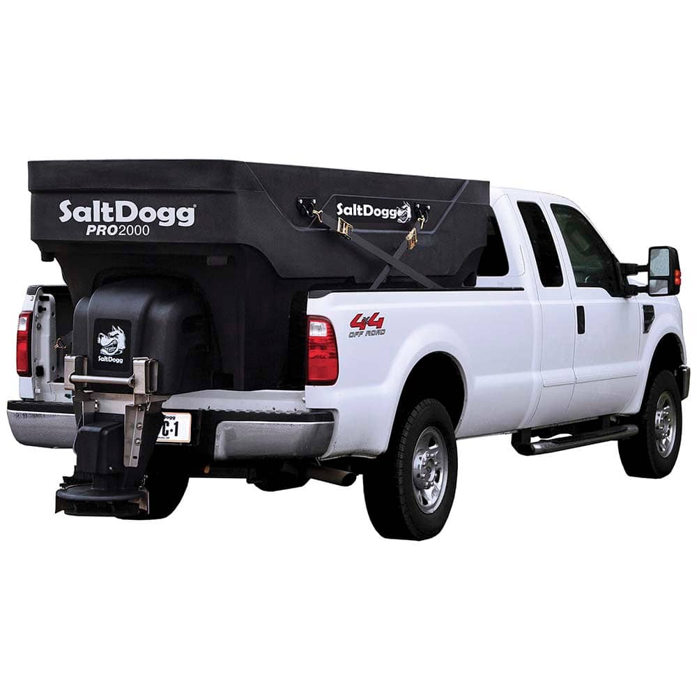 Buyers Products - Landscape Spreaders; Type: Electric Poly Hopper Spreader with Auger ; Capacity: 2 Cu. Yard ; Volume Capacity (Gal.): 403.94 ; Material: Polyethylene; Stainless Steel; Polyurethane ; Voltage: 12 - Exact Tool & Supply