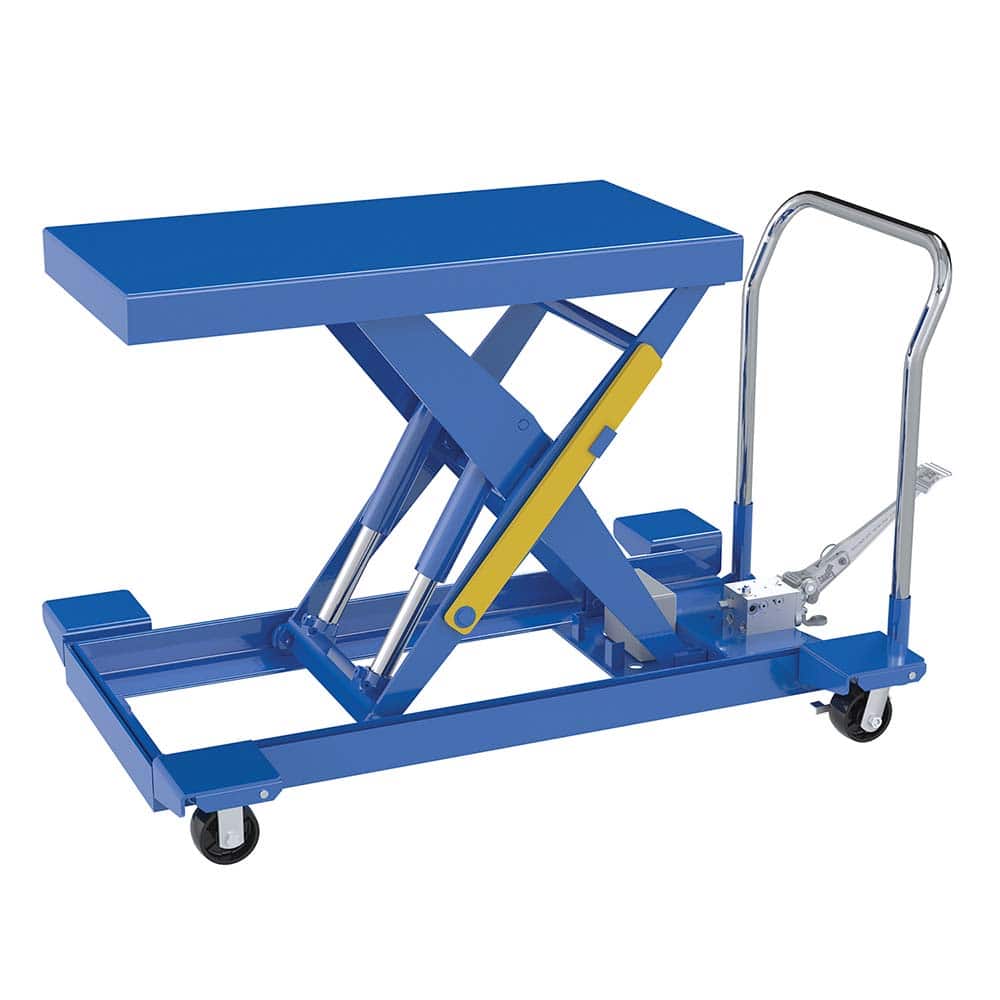 Vestil - Lifting Tables; Type: Cart ; Lift Style: Scissor ; Style: Portable Foot-Operated ; Load Capacity (Lb.): 2000.000 ; Minimum Height (Inch): 10-1/4 ; Lift Height (Inch): 34-1/4 - Exact Tool & Supply
