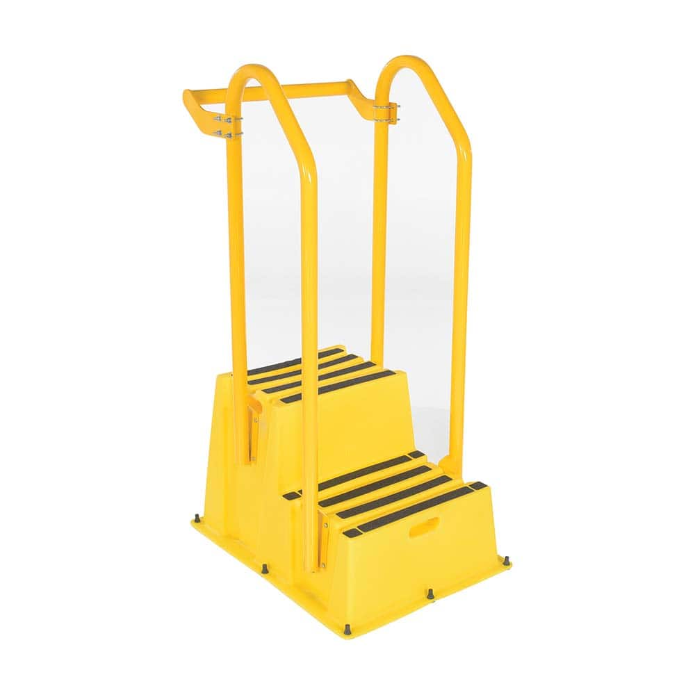 Vestil - Step Ladders; Type: Step Stand ; Height (Feet): 4' 9-1/4" ; Industry Rating: Type IA ; Load Capacity (Lb.): 500.000 ; Material: Polyethylene ; Base Spread: 25 (Inch) - Exact Tool & Supply