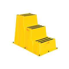 Vestil - Step Ladders; Type: Step Stand ; Height (Feet): 2' 6-1/2" ; Industry Rating: Type IA ; Load Capacity (Lb.): 500.000 ; Material: Polyethylene ; Base Spread: 25 (Inch) - Exact Tool & Supply