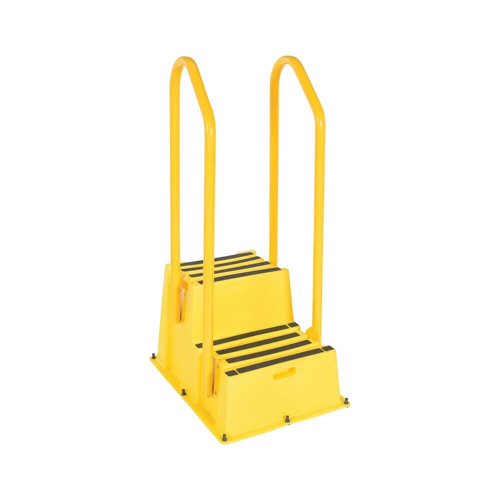 Vestil - Step Ladders; Type: Step Stand ; Height (Feet): 4' 9-1/2" ; Industry Rating: Type IA ; Load Capacity (Lb.): 500.000 ; Material: Polyethylene ; Base Spread: 25 (Inch) - Exact Tool & Supply