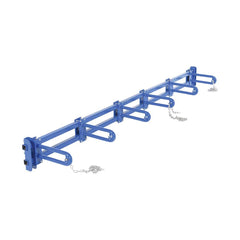 Vestil - Storage Racks; Type: Vertical Storage Rack ; Width (Inch): 101 ; Height (Inch): 9 ; Depth (Inch): 14-1/4 ; Number of Bays: 5 ; Color: Blue - Exact Tool & Supply