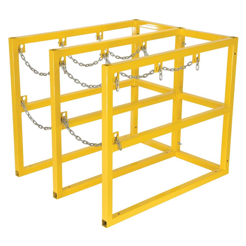 Vestil - Gas Cylinder Carts, Racks, Stands & Holders; Type: Cylinder Barricade Rack ; Fits Cylinder Diameter: 4, 5, 6, 7, 8, 9, 10, 11, 12, 13, 14 (Inch); Number of Cylinders: 0 ; Width (Inch): 15-1/4 ; Height (Inch): 32 ; Height (Inch): 32 - Exact Tool & Supply
