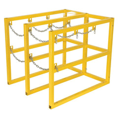 Vestil - Gas Cylinder Carts, Racks, Stands & Holders; Type: Cylinder Barricade Rack ; Fits Cylinder Diameter: 4, 5, 6, 7, 8, 9, 10, 11, 12, 13, 14 (Inch); Number of Cylinders: 0 ; Width (Inch): 15-1/4 ; Height (Inch): 32 ; Height (Inch): 32 - Exact Tool & Supply