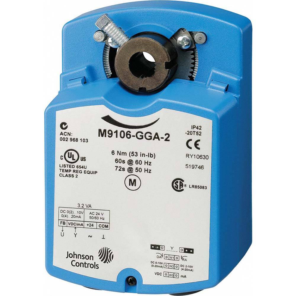 Johnson Controls - Valve Actuators; Type: Self-Centering Clamping ; For Use With: Dampers and Valves - Exact Tool & Supply