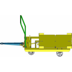 Hovair - Carts; Type: Rotate Cart ; Load Capacity (Lb.): 2500.000 ; Width (Inch): 40 ; Length (Inch): 40 ; Height (Inch): 13 ; Material: Steel - Exact Tool & Supply