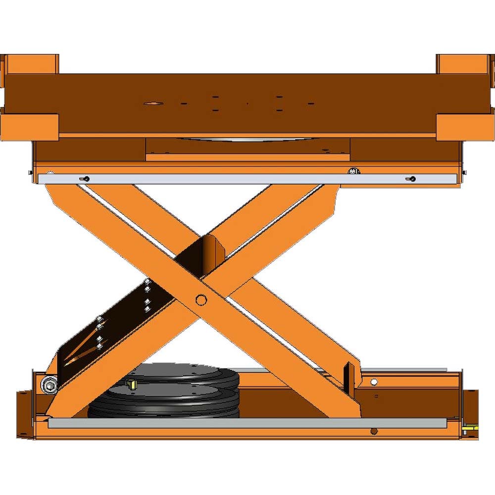 Hovair - Lifting Tables; Type: Lift & Rotate ; Lift Style: Scissor ; Style: Pneumatic ; Load Capacity (Lb.): 4000.000 ; Minimum Height (Decimal Inch): 8.5000 ; Lift Height (Inch): 32.5 - Exact Tool & Supply