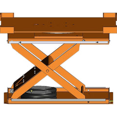 Hovair - Lifting Tables; Type: Lift & Rotate ; Lift Style: Scissor ; Style: Pneumatic ; Load Capacity (Lb.): 4000.000 ; Minimum Height (Decimal Inch): 8.5000 ; Lift Height (Inch): 32.5 - Exact Tool & Supply