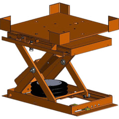 Hovair - Lifting Tables; Type: Lift & Rotate ; Lift Style: Scissor ; Style: Pneumatic ; Load Capacity (Lb.): 2000.000 ; Minimum Height (Decimal Inch): 10.5000 ; Lift Height (Inch): 32.00 - Exact Tool & Supply