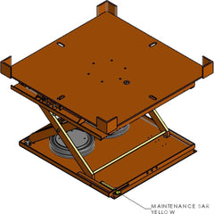 Hovair - Lifting Tables; Type: Lift & Rotate ; Lift Style: Scissor ; Style: Pneumatic ; Load Capacity (Lb.): 4000.000 ; Minimum Height (Decimal Inch): 8.5000 ; Lift Height (Inch): 24.0 - Exact Tool & Supply