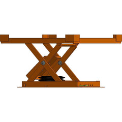 Hovair - Lifting Tables; Type: Lift Table only ; Lift Style: Scissor ; Style: Pneumatic ; Load Capacity (Lb.): 2000.000 ; Minimum Height (Decimal Inch): 7.5000 ; Lift Height (Inch): 28.38 - Exact Tool & Supply