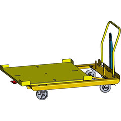 Hovair - Carts; Type: Rotate Cart ; Load Capacity (Lb.): 2500.000 ; Width (Inch): 50 ; Length (Inch): 50 ; Height (Inch): 13 ; Material: Steel - Exact Tool & Supply