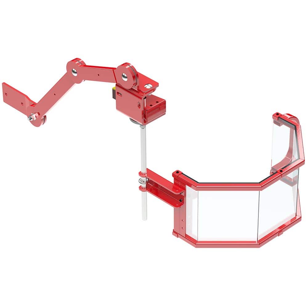 Rockford Systems - Milling Machine Guards; Type: Shield ; Shield Width (Inch): 12 ; Shield Length (Inch): 1 ; Front Panel Height (Inch): 8 ; Shield Material: Steel; Polycarbonate - Exact Tool & Supply