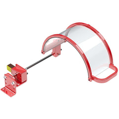 Rockford Systems - Lathe Chuck Guards; Type: Shield & Mount ; Shield Material: Steel; Polycarbonate ; For Minimum Chuck Size (Inch): 1 ; For Maximum Chuck Size (Inch): 14 ; Shield Width (Inch): 8 ; Shield Height (Inch): 8 - Exact Tool & Supply