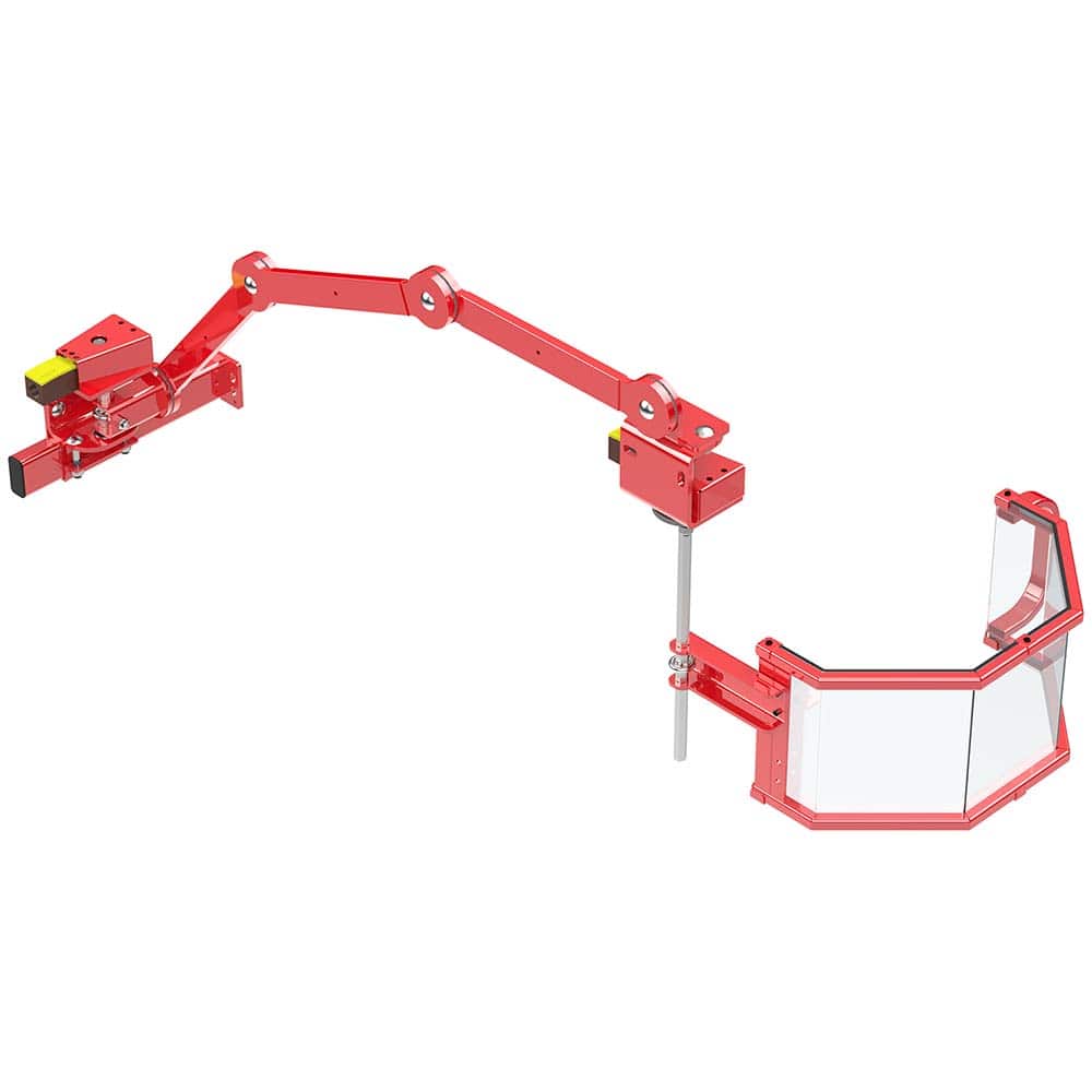 Rockford Systems - Milling Machine Guards; Type: Shield ; Shield Width (Inch): 20 ; Shield Length (Inch): 1 ; Front Panel Height (Inch): 10 ; Shield Material: Steel; Polycarbonate - Exact Tool & Supply