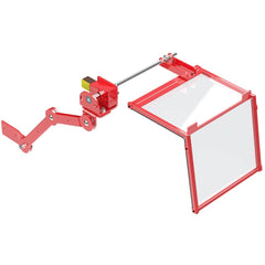 Rockford Systems - Chip Guards & Cutting-Point Shields; Type: Shield & Mount ; Shield Style: 2-Sided ; Base Type: Direct Mount ; Shield Material: Polycarbonate ; Shield Width (Inch): 12 ; Shield Length (Inch): 14 - Exact Tool & Supply