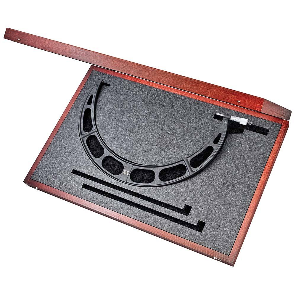 Starrett - Mechanical Outside Micrometers; Minimum Measurement (mm): 450.00 ; Maximum Measurement (mm): 475.00 ; Graduation (mm): 0.01 ; Features: Starrett Satin Chrome Finish - No Glare - Exact Tool & Supply