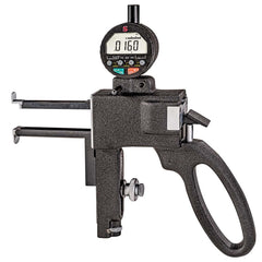 Starrett - Groove-Checking Comparator Gages; Type: Digital ; Minimum Measurement (mm): 9.00 ; Minimum Measurement (Decimal Inch): 0.3750 ; Maximum Measurement (Inch): 6.00 ; Maximum Measurement (Decimal Inch): 6.00 ; Maximum Measurement (mm): 150 - Exact Tool & Supply