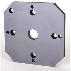 TE-CO - Vise Accessories; Product Type: Adapter Plate ; Product Compatibility: 4" Vises ; Number of Pieces: 1 ; Material: Steel ; Jaw Width (Inch): 4 ; Product Length (Inch): 9 - Exact Tool & Supply