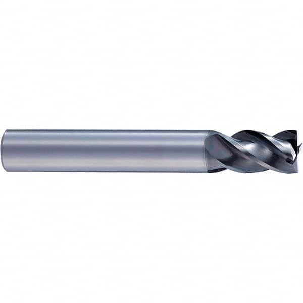 Square End Mill: 15mm LOC, 10mm Shank Dia, 60mm OAL, 8 Flutes, Solid Carbide Single End, Duarise Finish, Straight Flute, Variable Helix, Centercutting, RH Cut, RH Flute, Series 8235