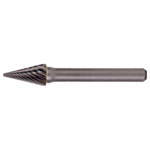 SM-5 Standard Cut Solid Carbide Bur-Pointed Cone Shape - Exact Tool & Supply