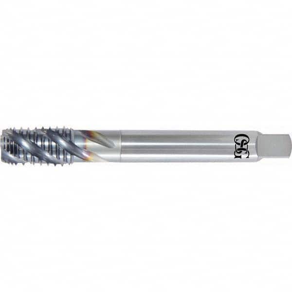 Spiral Flute Pipe Taps; Thread Size (Inch): 3/8-18; Overall Length (Decimal Inch): 4.0000; Overall Length (Inch): 4; Thread Standard: NPT; Flute Direction: Right Hand; Helix Angle: 40; Material: High Speed Steel; Thread Length (Decimal Inch): 1.0630; Shan
