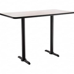 National Public Seating - Stationary Tables Type: Breakroom Material: HPL Particleboard Core w/T-Mold; Steel - Exact Tool & Supply