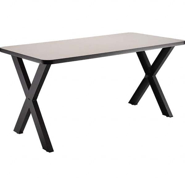 National Public Seating - Stationary Tables Type: Cafeteria Tables Material: HPL Top; MDF Core w/Protect Edge; Steel - Exact Tool & Supply