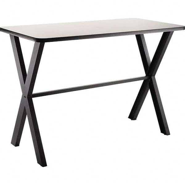 National Public Seating - Stationary Tables Type: Cafeteria Tables Material: HPL Top; MDF Core w/Protect Edge; Steel - Exact Tool & Supply
