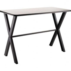 National Public Seating - Stationary Tables Type: Cafeteria Tables Material: HPL Top; MDF Core w/Protect Edge; Steel - Exact Tool & Supply