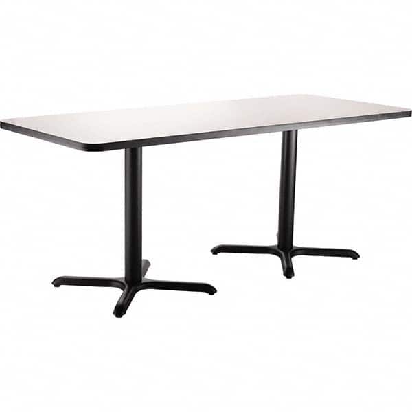 National Public Seating - Stationary Tables Type: Breakroom Material: HPL Particleboard Core w/T-Mold; Steel - Exact Tool & Supply