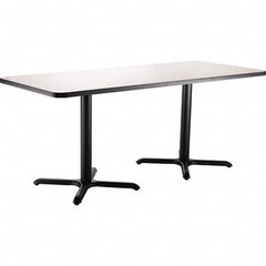National Public Seating - Stationary Tables Type: Breakroom Material: HPL Particleboard Core w/T-Mold; Steel - Exact Tool & Supply