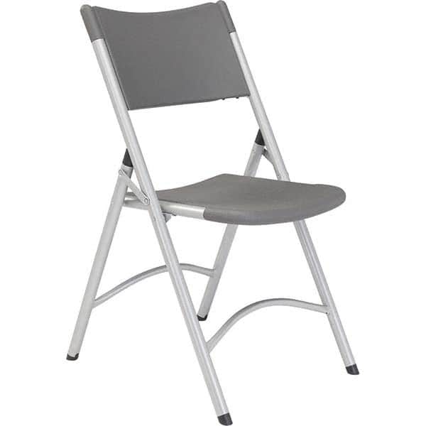 National Public Seating - Folding Chairs Pad Type: Folding Chair w/Plastic Seat & Back Material: Plastic/Steel - Exact Tool & Supply