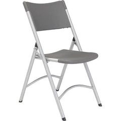 National Public Seating - Folding Chairs Pad Type: Folding Chair w/Plastic Seat & Back Material: Plastic/Steel - Exact Tool & Supply