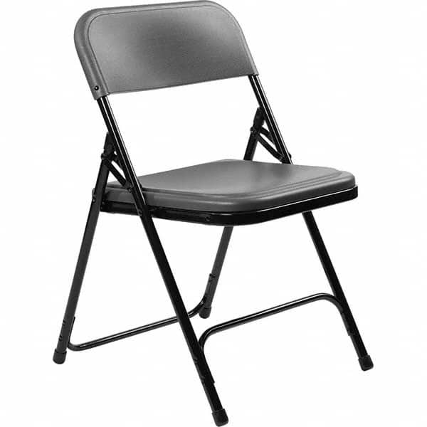 National Public Seating - Folding Chairs Pad Type: Folding Chair w/Plastic Seat & Back Material: Plastic/Steel - Exact Tool & Supply