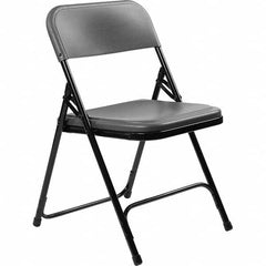 National Public Seating - Folding Chairs Pad Type: Folding Chair w/Plastic Seat & Back Material: Plastic/Steel - Exact Tool & Supply