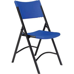 National Public Seating - Folding Chairs Pad Type: Folding Chair w/Plastic Seat & Back Material: Plastic/Steel - Exact Tool & Supply