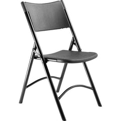 National Public Seating - Folding Chairs Pad Type: Folding Chair w/Plastic Seat & Back Material: Plastic/Steel - Exact Tool & Supply