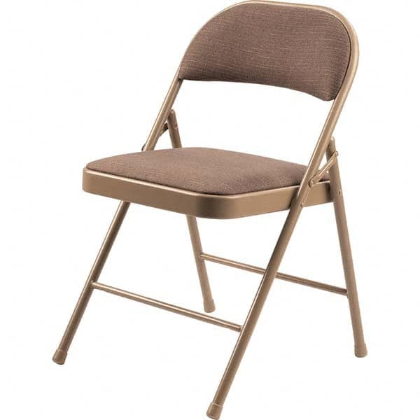 National Public Seating - Folding Chairs Pad Type: Folding Chair w/Fabric Padded Seat Material: Fabric/Steel - Exact Tool & Supply