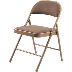 National Public Seating - Folding Chairs Pad Type: Folding Chair w/Fabric Padded Seat Material: Fabric/Steel - Exact Tool & Supply