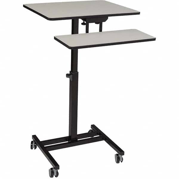 National Public Seating - Mobile Work Centers Type: Desktop Sit-Stand Workstation Load Capacity (Lb.): 75 - Exact Tool & Supply