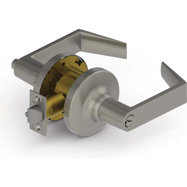 Hager - Storeroom Lever Lockset for 1-3/8 to 2" Doors - Exact Tool & Supply