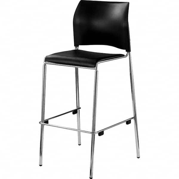National Public Seating - Stationary Stools Type: Stool with Back Base Type: Standard - Exact Tool & Supply