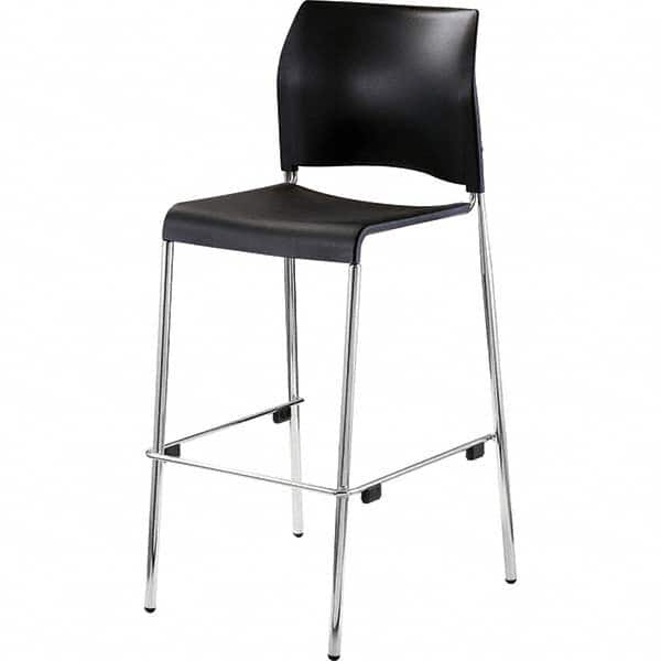 National Public Seating - Stationary Stools Type: Stool with Back Base Type: Standard - Exact Tool & Supply